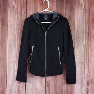 SCOTTeVEST Womens Small Chloe Glow Hoodie Full Zip Travel RFID Protection Black